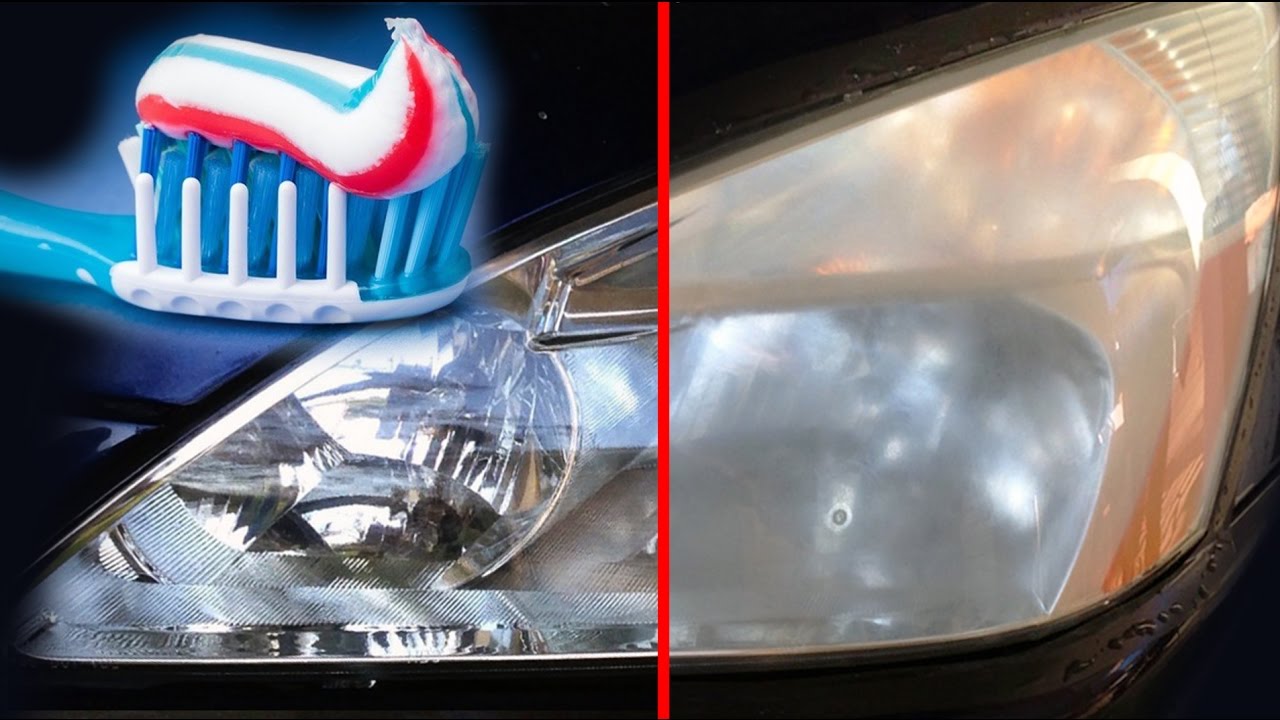como limpiar los faros con pasta dental