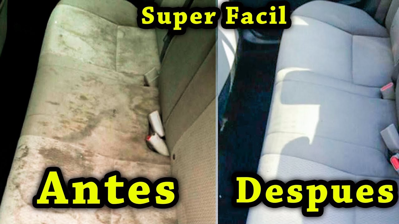 como quitar manchas de los asientos del coche