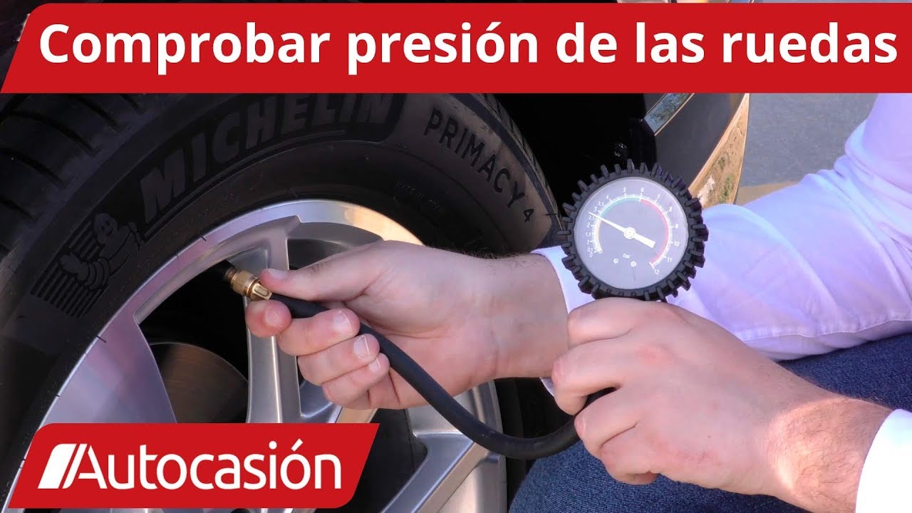 comprobaremos la presión de los neumáticos...