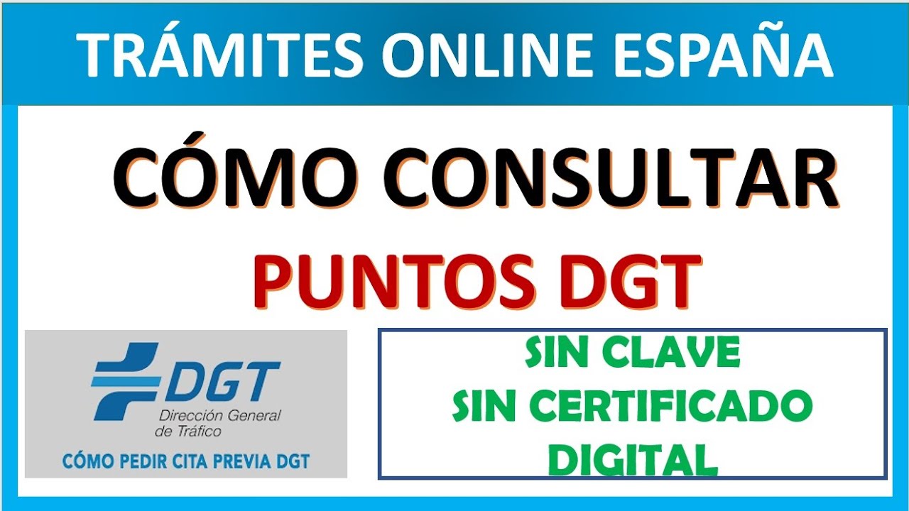 consulta puntos dgt sin certificado ni clave