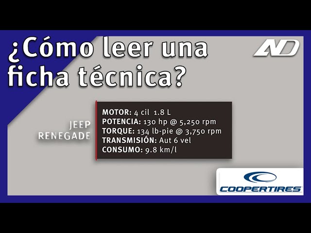 cual es la ficha tecnica de un coche