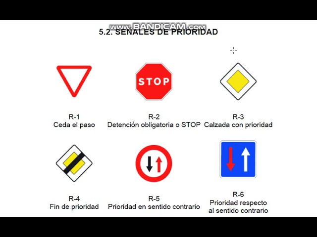 cuáles son las señales de prioridad