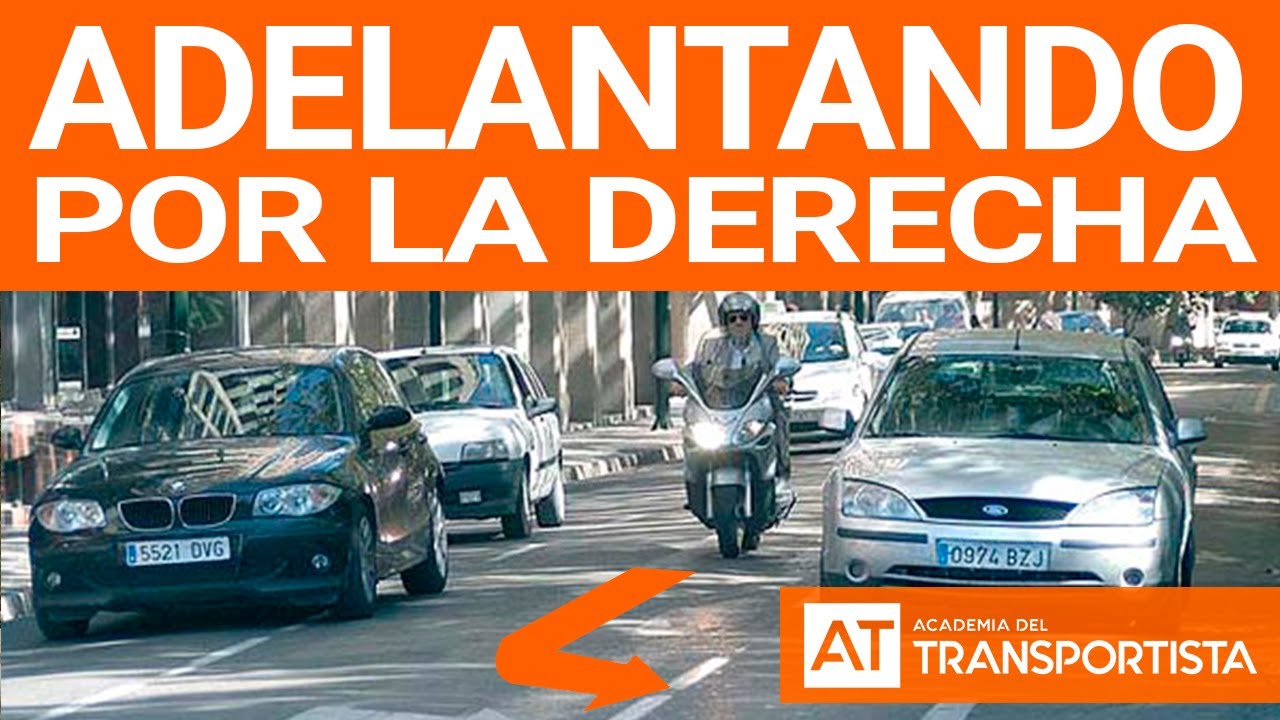 cuando esta permitido adelantar por la derecha