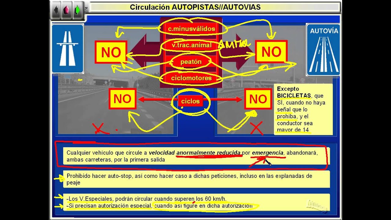 en las autovías se permite circular