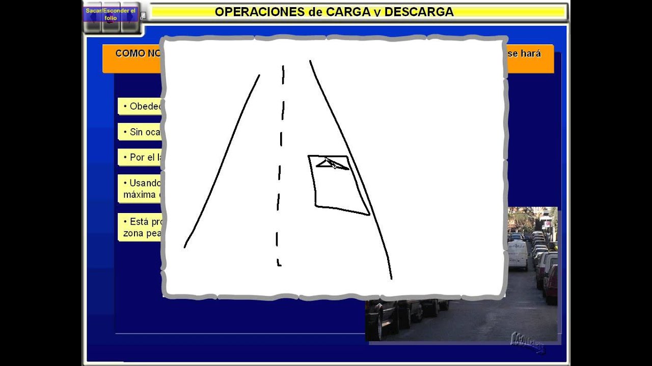la carga y descarga de un vehículo deberá realizarse