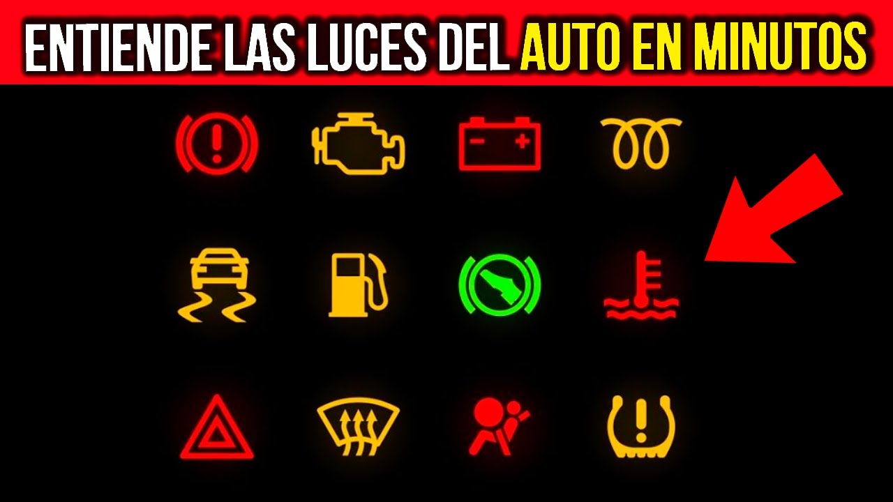 luces del panel de un auto