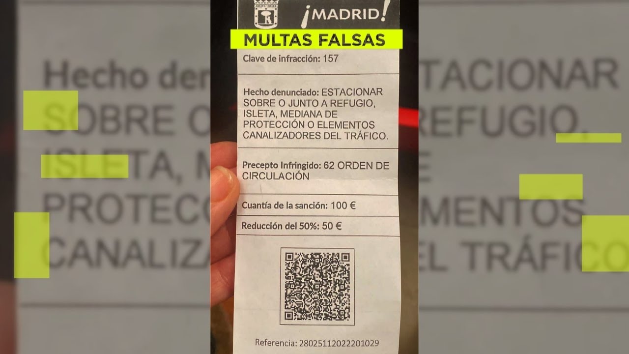 me han dejado una multa en el parabrisas