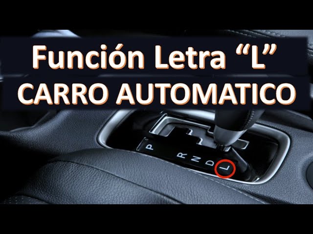 que significa la letra l en los coches