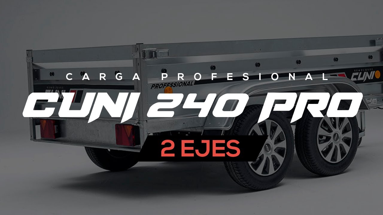 remolque de dos ejes para coche