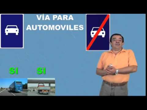 señal de via reservada para automoviles