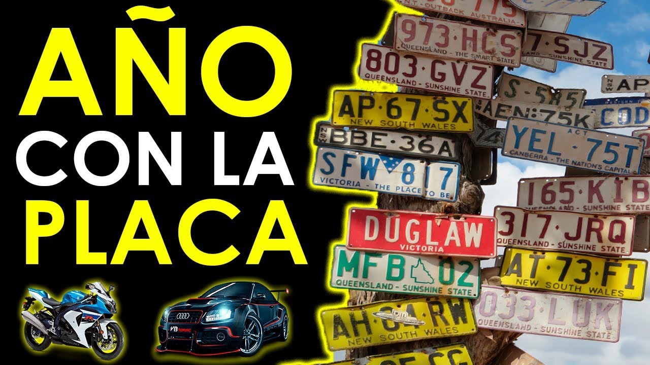 año de un vehiculo por placa